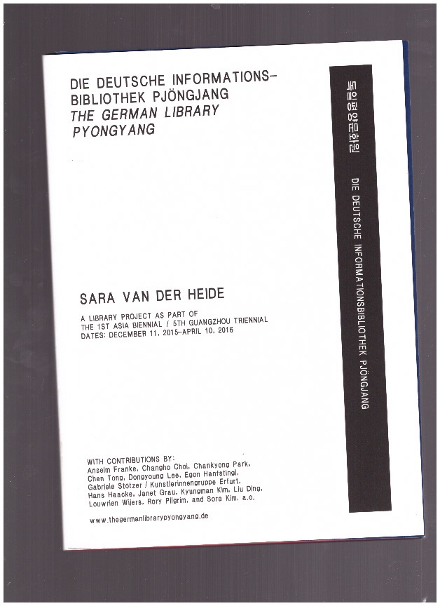 VAN DER HEIDE, Sara - The German Library Pyongyang